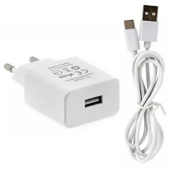 Jellico Φορτιστής με Θύρα USB-A και Καλώδιο USB-C Λευκός (WJC58)
