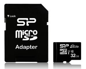 Silicon Power microSDHC 32GB Class 10 U1 UHS-I με Αντάπτορα