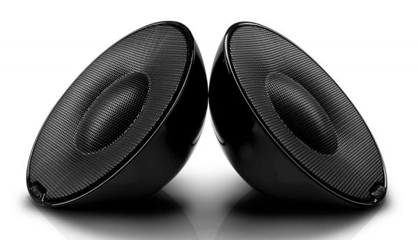 POWERTECH MP3 Player με Philips φορητά παθητικά ηχεία (μαύρο)