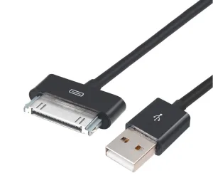 POWERTECH Καλώδιο USB 2.0 σε iPad & iPhone 44S CAB-U023, μαύρο, 1m