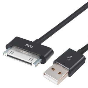 POWERTECH Καλώδιο USB 2.0 σε iPad & iPhone 44S CAB-U023, μαύρο, 1m