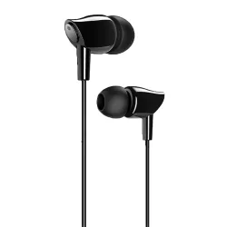 USAMS earphones με μικρόφωνο EP-37, 10mm, 1.2m, μαύρα