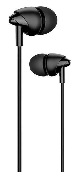 USAMS earphones με μικρόφωνο EP-39, 10mm, 1.2m, μαύρα