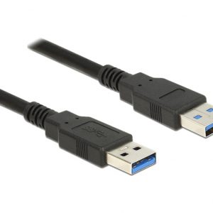 POWERTECH Καλώδιο USB 3.0 (A) σε USB 3.0 (A), 1.5m, μαύρο