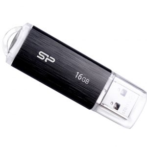 SILICON POWER USB Flash Drive Ultima U02, 16GB, USB 2.0, μαύρο-2