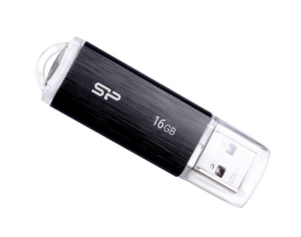 SILICON POWER USB Flash Drive Ultima U02, 16GB, USB 2.0, μαύρο-2