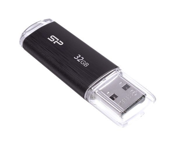SILICON POWER USB Flash Drive Ultima U02, 32GB, USB 2.0, μαύρο-1