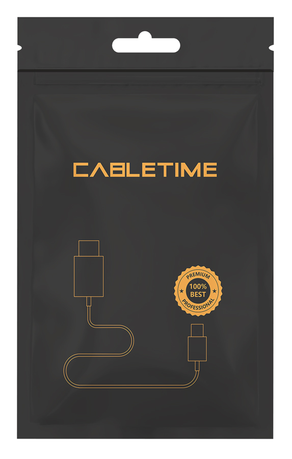 CABLETIME καλώδιο AUX USB Type-C σε 3.5mm C160, 1m, μαύρο 2