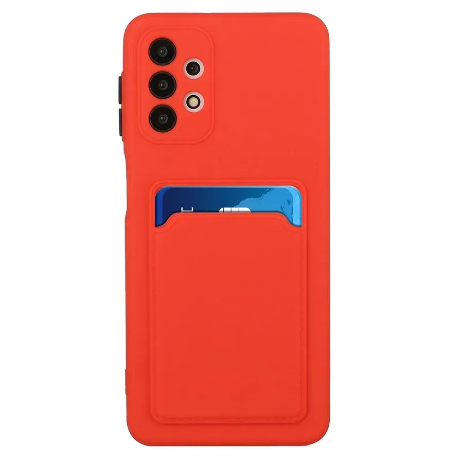 Θήκη Samsung S21 Ultra 5G Galaxy Back Cover με Υποδοχή Κάρτας (κόκκινο)