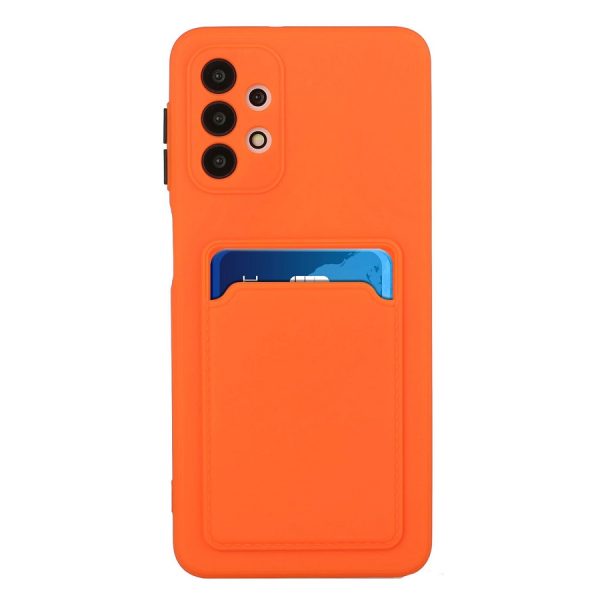 Θήκη Samsung S21 Ultra 5G Galaxy Back Cover με Υποδοχή Κάρτας (πορτοκαλί)