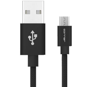 Καλώδιο Φόρτισης Δεδομένων JELLICO GS 10 MICRO USB σε USB 1 μέτρο (μαύρο)