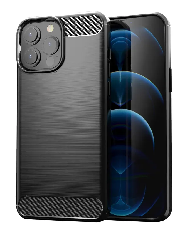 Θήκη Carbon MOB-1657 για iPhone 13 Pro, μαύρη