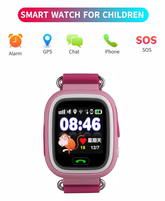 INTIME GPS smartwatch για παιδιά IT-041, 1.22, 2G, ροζ 1