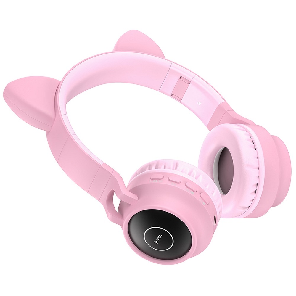Ασύρματα Ακουστικά HOCO Cat Ear W27 - Ροζ1
