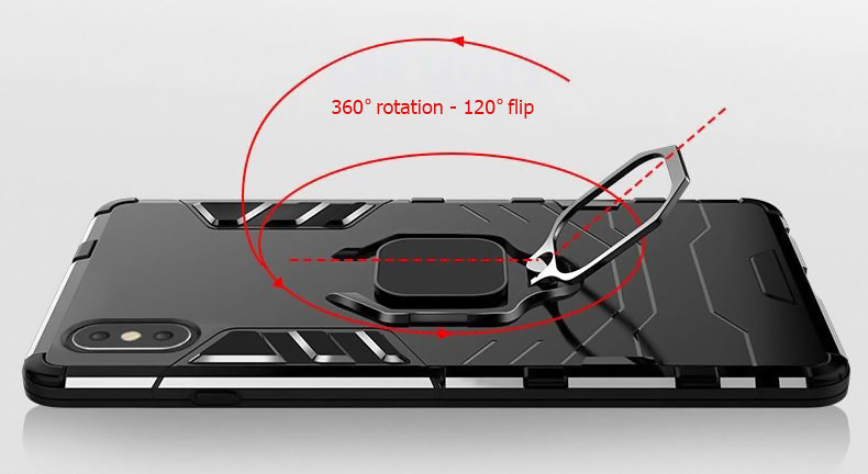 POWERTECH Θήκη Ring Armor MOB-1750 για Xiaomi 12-12X Μαύρη 2