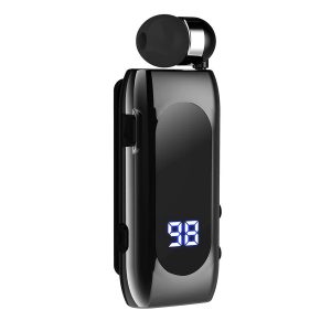 Ακουστικό Bluetooth K55 Retractable (μαύρο)
