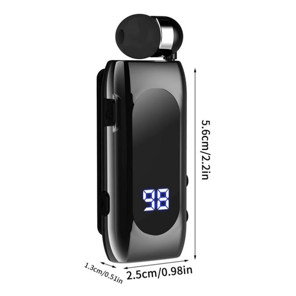Ακουστικό Bluetooth K55 Retractable (μαύρο)3