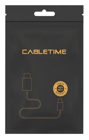 CABLETIME καλώδιο AUX USB Type-C σε 3.5mm C160, 1m, μαύρο-3