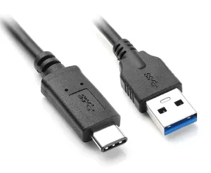 POWERTECH Καλώδιο USB 3.0 σε USB Type-C, 2m, Black , CAB-UC002