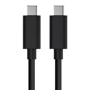 POWERTECH καλώδιο USB Type-C σε Type-C CAB-UC041, 5A, copper, 1m, μαύρο