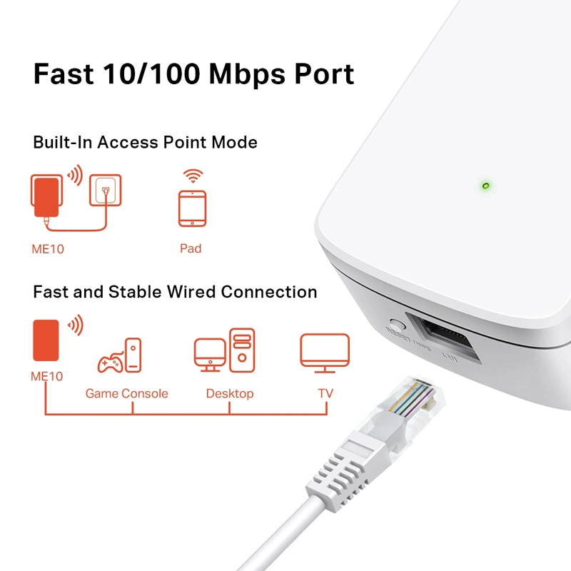 Mercusys ME10 WiFi Extender Single Band (2.4GHz) 300Mbps1