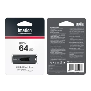 IMATION Iron 64GB USB 2.0 Flash Drive Γκρι-1
