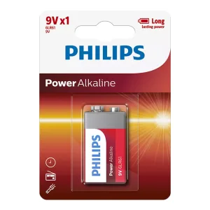 PHILIPS Power αλκαλικές μπαταρίες 9V 6LR61