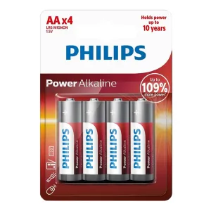 PHILIPS Power αλκαλικές μπαταρίες AA LR6