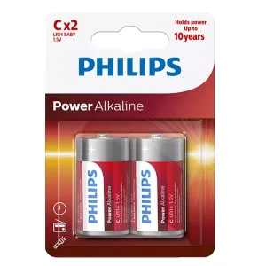 PHILIPS Power αλκαλικές μπαταρίες C LR14