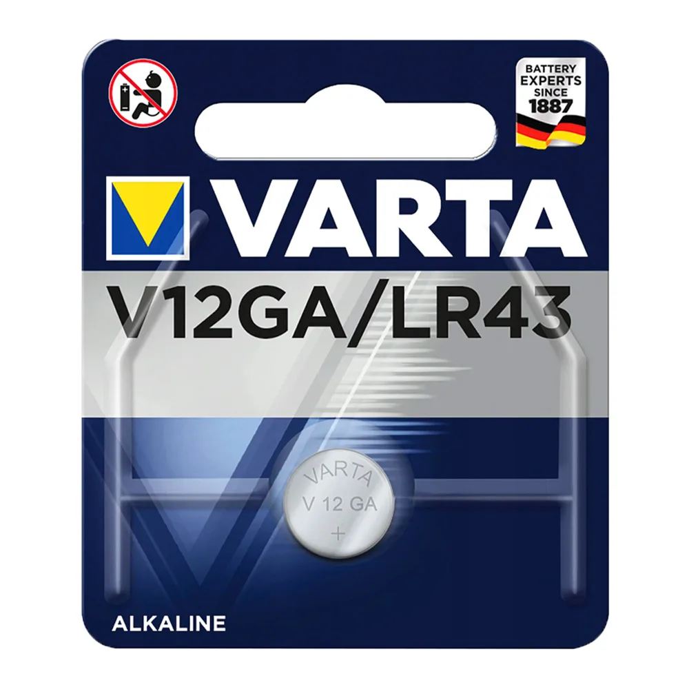 VARTA αλκαλική μπαταρία 1τμχ V12GA-LR43