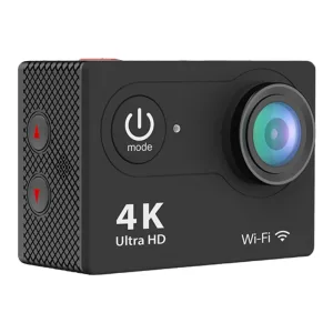 Action Camera 4K Ultra HD Υποβρύχια με WiFi Μαύρη με Οθόνη2