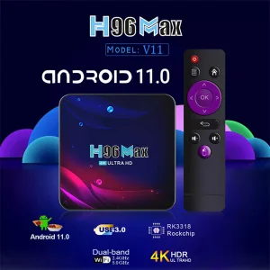 Smart TV Box H96 Max 4K RK3318-3
