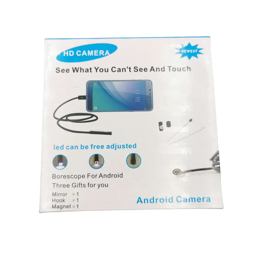 Micro USB Ενδοσκοπική Αδιάβροχη Κάμερα 5m με Φωτισμό 6x LED